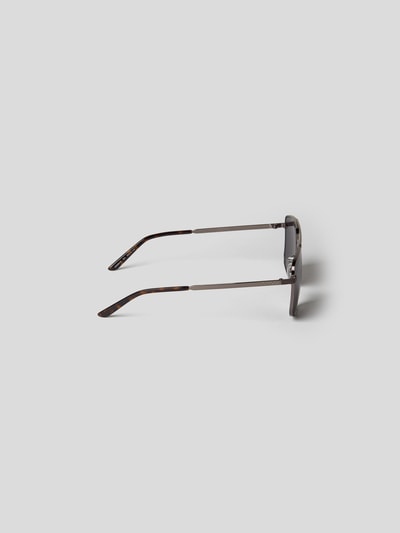 Gucci Unisex Sonnenbrille im Metallic-Look Graphit 4