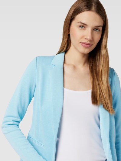 ICHI Blazer met reverskraag en structuurmotief, model 'KATE' Lichtblauw - 3