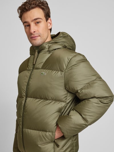 Lacoste Steppjacke mit Kapuze Oliv 3