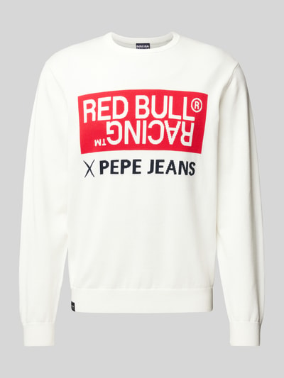 RED BULL RACING X PEPE JEANS RED BULL RACING x Pepe Jeans - gebreide pullover met labelstatement Wit - 2