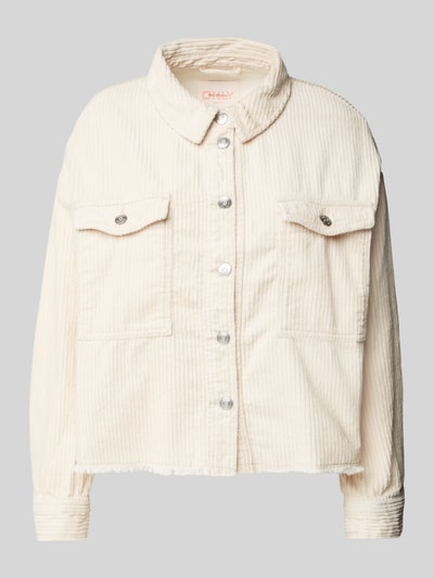 Only Oversized oversized overhemdjack van puur katoen, model 'MARINA-ENY' Zand - 2