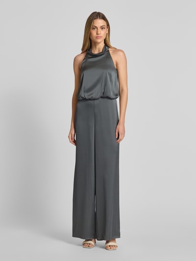 V by Vera Mont Jumpsuit met halter Antraciet - 4