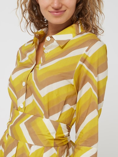 Windsor Sukienka koszulowa ze wzorem w zygzaki  Żółty 3