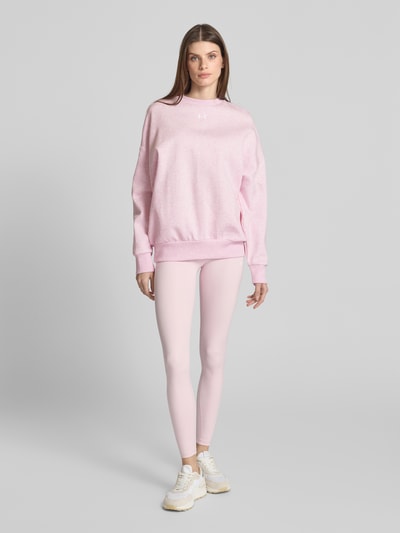 Under Armour Oversized Sweatshirt mit Label-Print Hellrosa 1