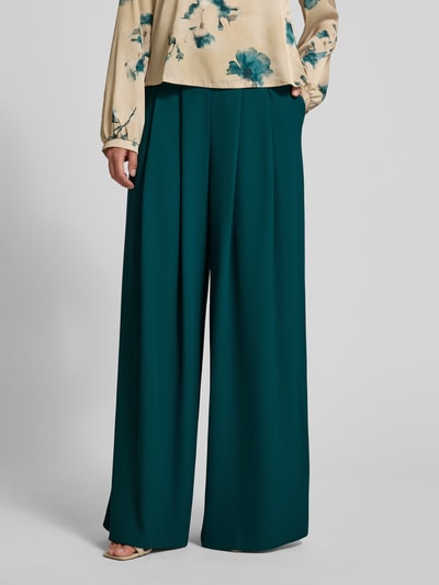 Rinascimento Wide leg stoffen broek met plooien Groen - 4