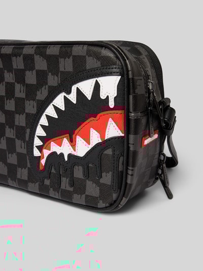 Sprayground Toilettas met ritssluiting, model 'DRIPPING SHARKS IN PARIS' Zwart - 3