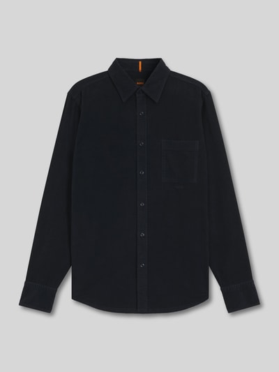 BOSS Orange Regular Fit Freizeithemd aus reiner Baumwolle Modell 'RELEGANT_6_M'
 Marine 2