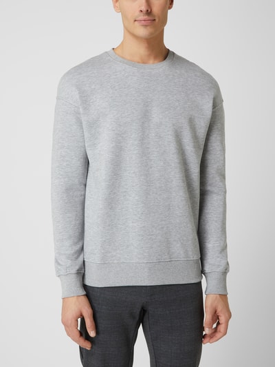 Jack & Jones Sweatshirt met ronde hals, model 'ESTAR' Lichtgrijs gemêleerd - 4