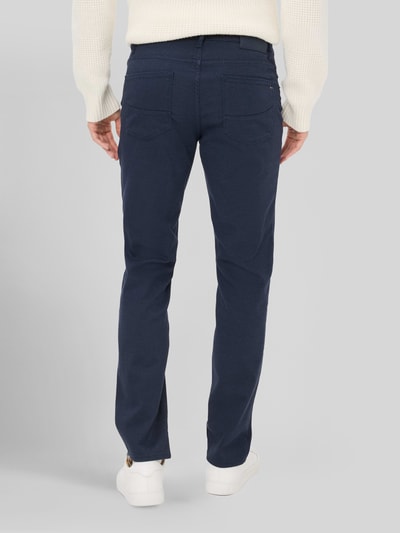 Brax Regular Fit Chino aus Baumwoll-Mix mit Viskose-Anteil Modell 'Wool Look Flex' Marine 5