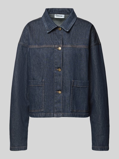 My Essential Wardrobe Jeansjack met steekzakken Donkerblauw - 2