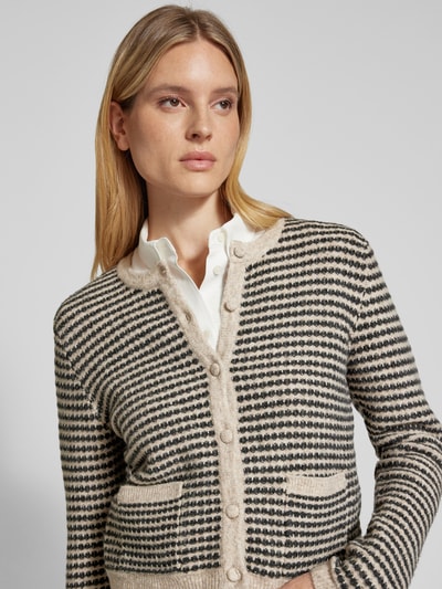 Kaffe Cardigan met zijzakken, model 'ellery' Beige - 3