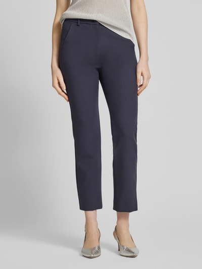 Weekend Max Mara Stoffen broek met Franse steekzakken, model 'RANA' Marineblauw - 4