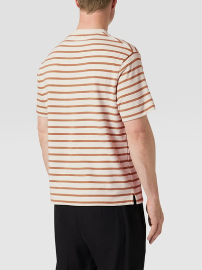 s.Oliver RED LABEL T-shirt met streepmotief en borstzak Offwhite - 5