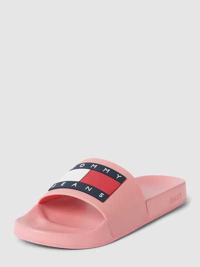 Tommy Hilfiger Slippers met logoprint Felroze - 1