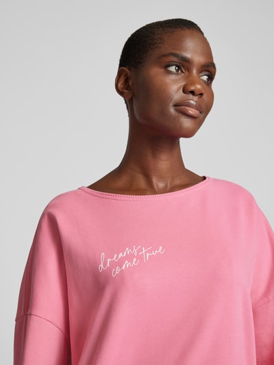 Juvia Sweatshirt mit Statement-Print Pink 3