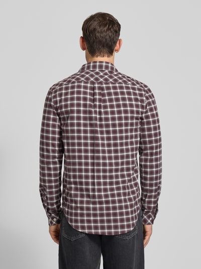 Samsøe Samsøe Regular Fit Freizeithemd mit Kentkragen Modell 'LIAM' Bordeaux 5