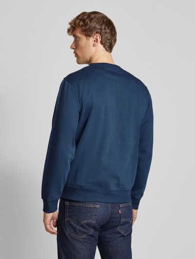 Lerros Sweatshirt mit Label-Stitching Petrol 5