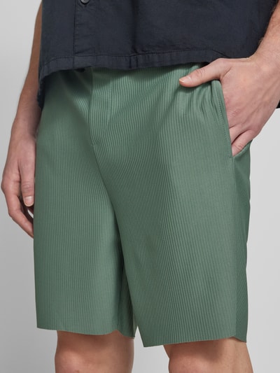 Only & Sons Regular Fit Shorts mit Strukturmuster Modell 'DRUM LIFE' Petrol 3