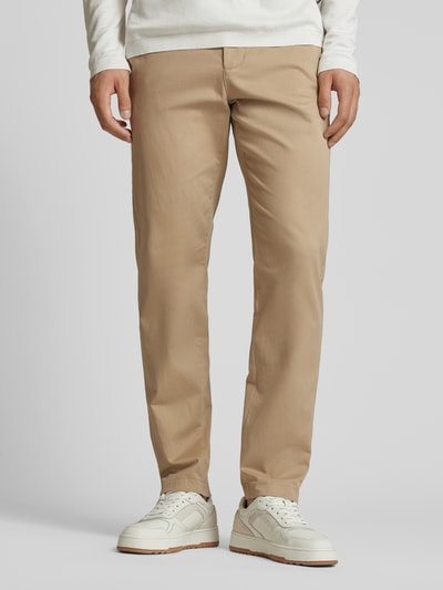 Tommy Hilfiger Chinosy o kroju regular fit z zapięciem na guzik Khaki 4