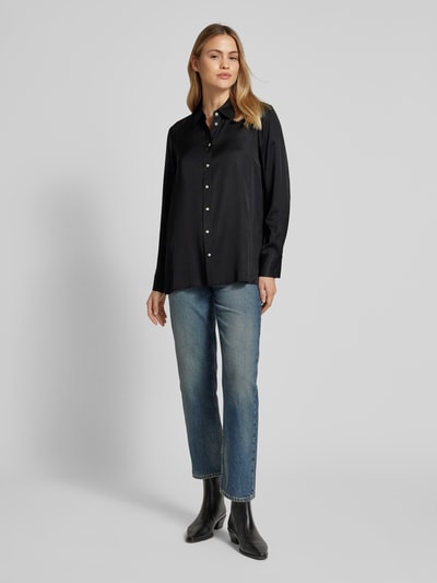 Emily Van den Bergh Bluse mit Tunikakragen BLACK 1