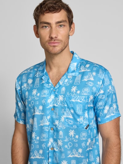 BOARDIES Freizeithemd mit Knopfleiste Modell 'Maya' Hellblau 3