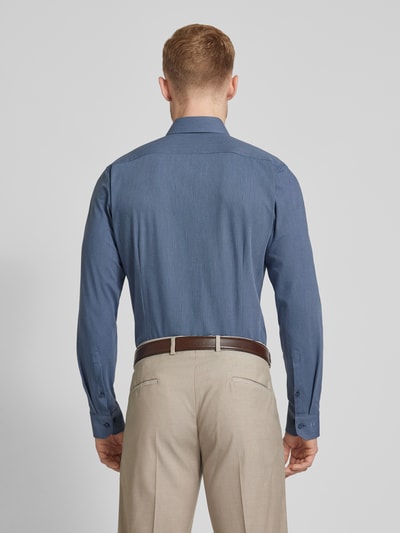 OLYMP No. Six Slim fit zakelijk overhemd met kentkraag Marineblauw - 5