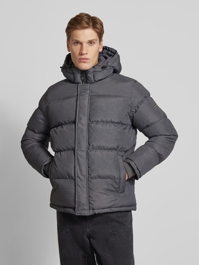 Pepe Jeans Steppjacke mit Kapuze Modell 'Tobias' Dunkelgrau 4