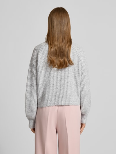 Christian Berg Woman Selection Kurtka o kroju regular fit z okrągłym dekoltem Średnioszary melanż 5