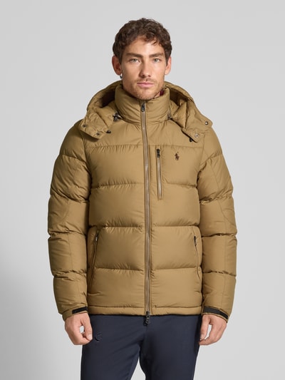 Polo Ralph Lauren Kurtka puchowa z wyhaftowanym logo Khaki 4