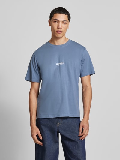 JACK & JONES T-Shirt mit Logo und Rundhalsausschnitt Jeansblau 4