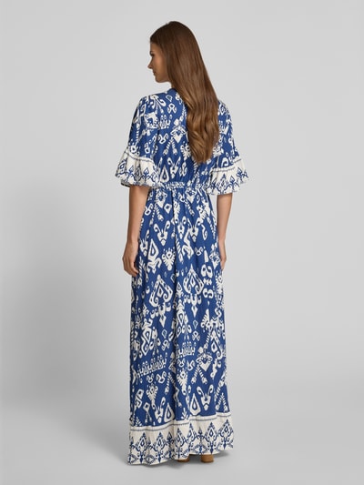 B.Young Maxikleid mit V-Ausschnitt Modell 'JASMINA' Marine 5