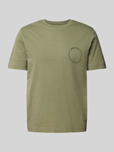 Marc O'Polo T-Shirt mit Label-Print Oliv 2