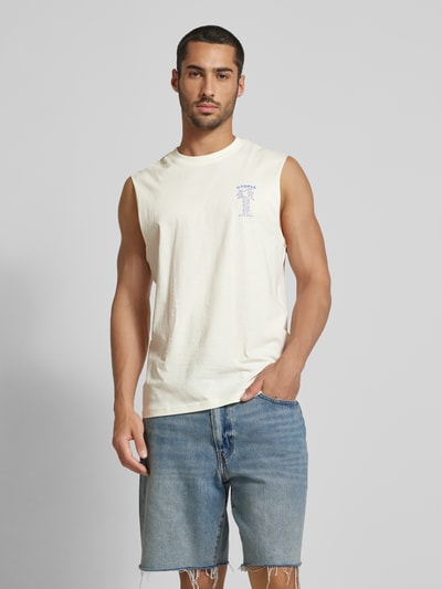 Only & Sons Tanktop met motief- en labelprint, model 'MATTY LIFE' Wit - 4