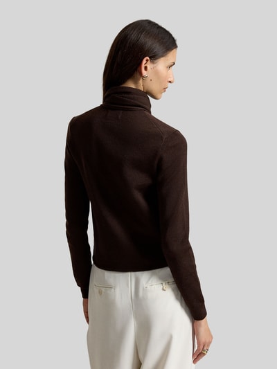 Polo Ralph Lauren Regular Fit Strickjacke aus reiner Wolle Dunkelbraun 5