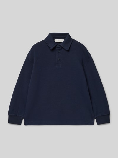 Mango Sweatshirt mit Polokragen Marine 1