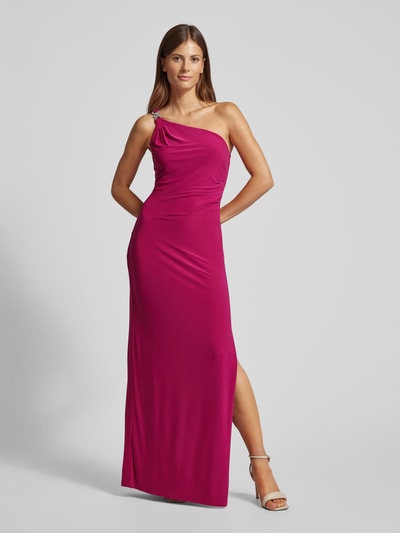 Lauren Ralph Lauren Abendkleid mit Raffungen Modell 'BELINA' Fuchsia 4