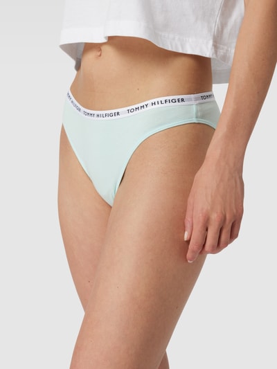 TOMMY HILFIGER Slip met labelprint in een set van 3 stuks Mintgroen - 3