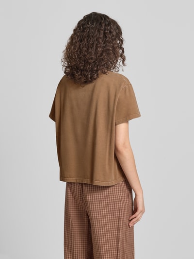 OH APRIL T-Shirt aus Baumwolle Modell 'Ella' Mittelbraun Mel 5