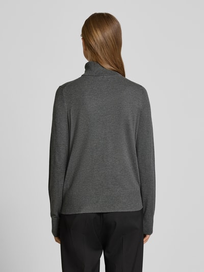 s.Oliver RED LABEL Regular Fit Rollkragenpullover aus Viskose-Mix Mittelgrau Melange 5