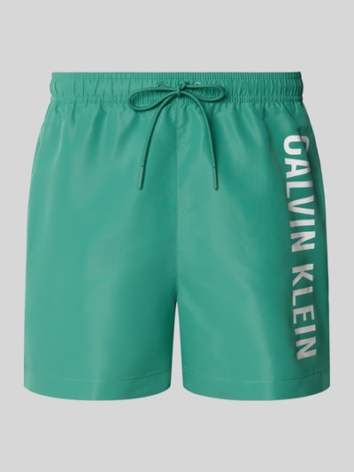Calvin Klein Underwear Spodenki kąpielowe z elastycznym pasem Ciemnozielony 1