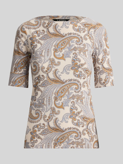 Lauren Ralph Lauren męski t-shirt o kroju regular fit z mieszanki bawełny Piaskowy 2