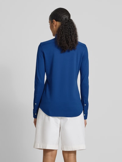 Polo Ralph Lauren Slim fit overhemdblouse met button-downkraag Blauw gemêleerd - 5