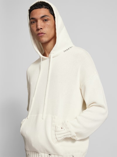 Marni Hoodie in Strick-Optik Offwhite 3