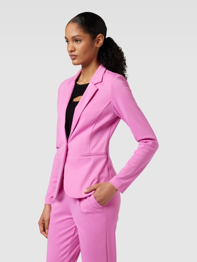 ICHI Blazer mit regulärem Schnitt und Reverskragen Pink 4