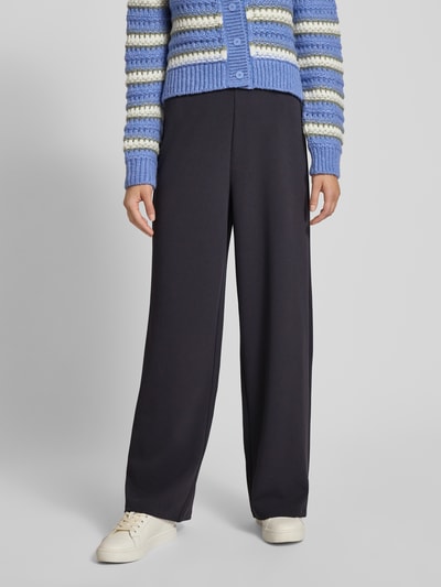 Only Spodnie szerokie z elastycznym pasem model ‘BREMEN-YO LIFE’ Antracytowy 4