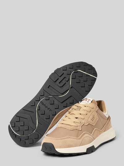 Gant Sneakers met labeldetails, model 'Youtron' Zand - 4