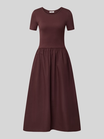 Marc O'Polo DENIM Slim Fit Freizeitkleid aus Baumwoll-Mix Aubergine 1