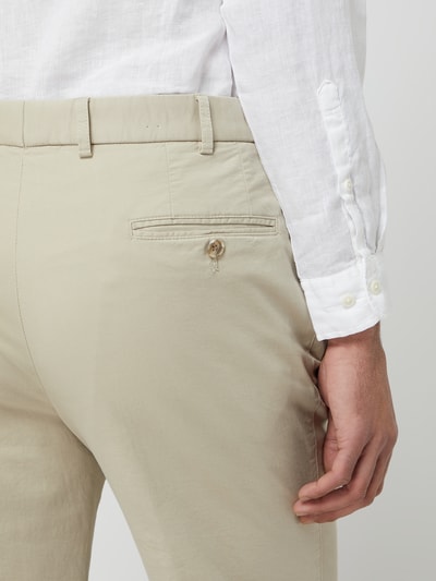 Hiltl Bundfaltenhose mit Stretch-Anteil Modell 'Morello' Beige 3