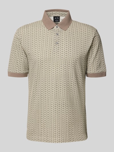 ARMANI EXCHANGE Poloshirt met korte knoopsluiting Taupe - 2