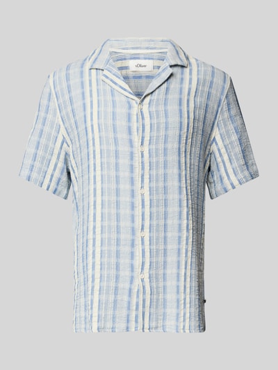s.Oliver RED LABEL Oversize Freizeithemd aus reiner Baumwolle Blau 2